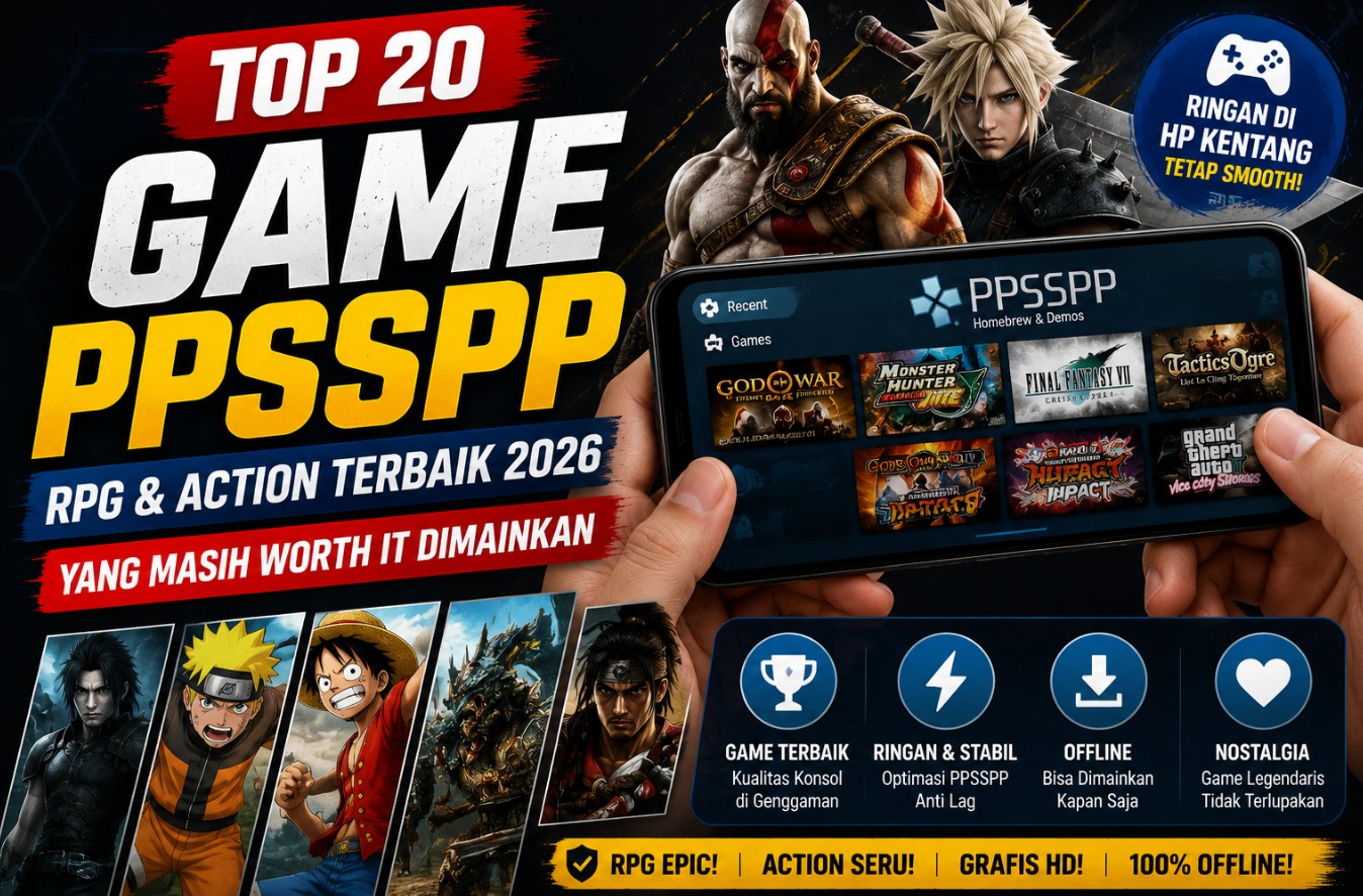 20 Game RPG Terbaik untuk PPSSPP: Setting & Performa