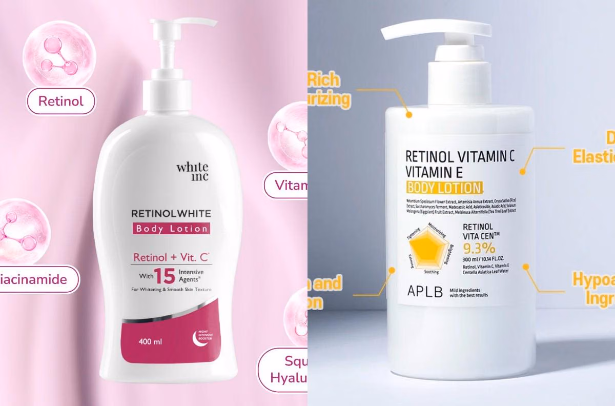Body Lotion dengan Retinol untuk Kulit Tubuh Lebih Kencang