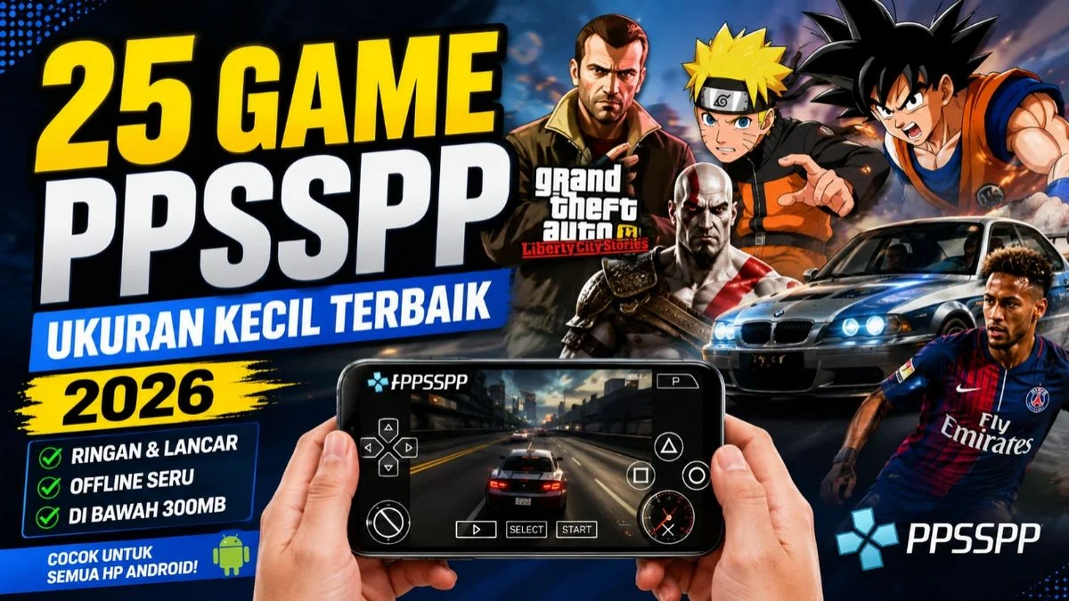 25 Game PPSSPP Ringan Terbaik untuk Android Tanpa Lag