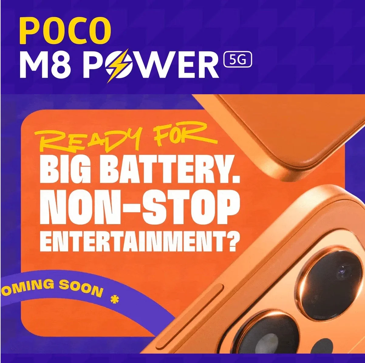 Poco M8 Power 5G: Baterai 8.000 mAh dan Desain Oranye Menantang Segmen Mid-range