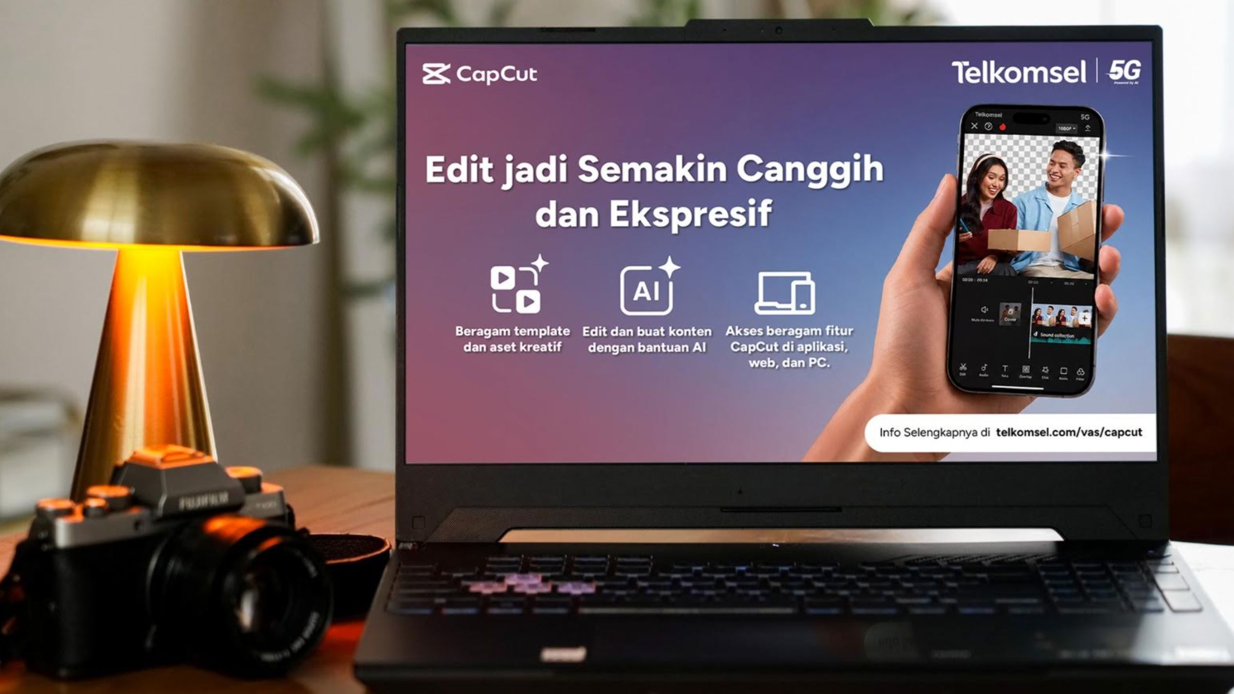 Paket Bundling CapCut Rp68.000 di MyTelkomsel: Kuota Internet Sekaligus Akses Premium