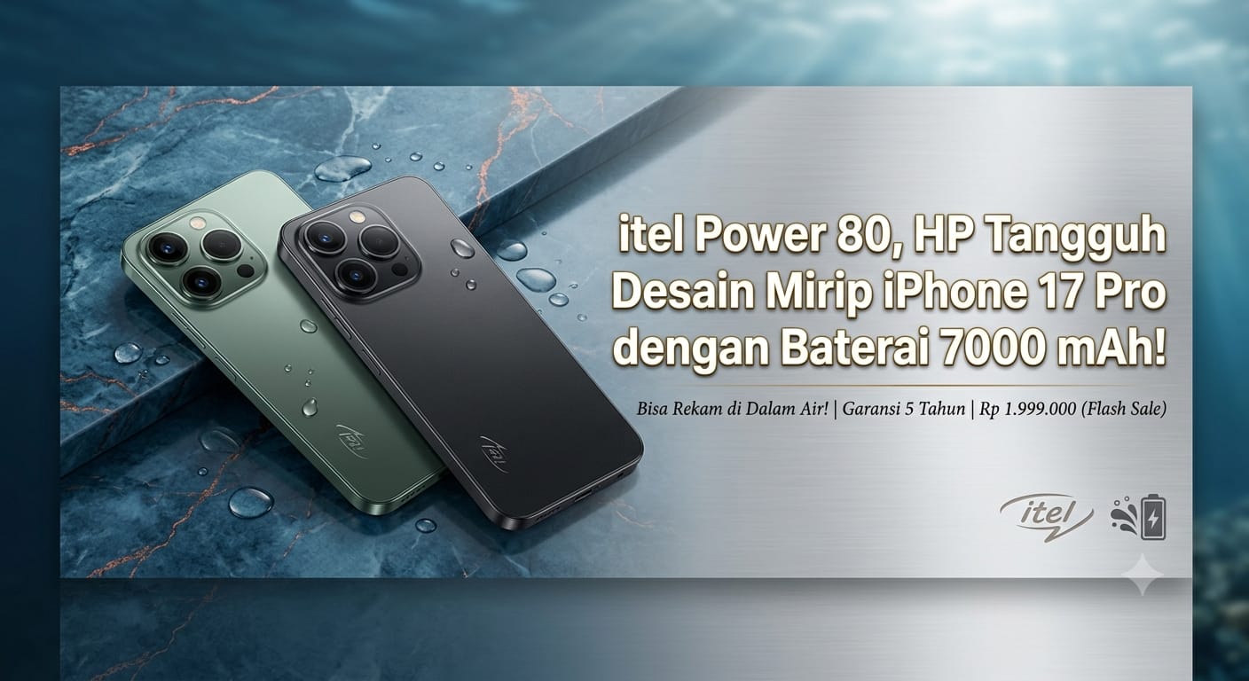 itel Power 80: Ponsel Outdoor Rp2 Juta Paling Tangguh