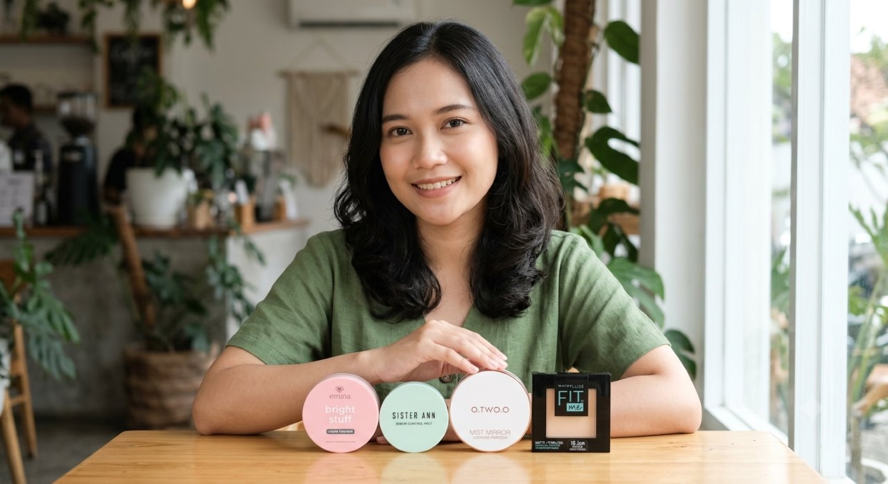 Bedak Terbaik untuk Kulit Berminyak dan Pori-Pori Besar