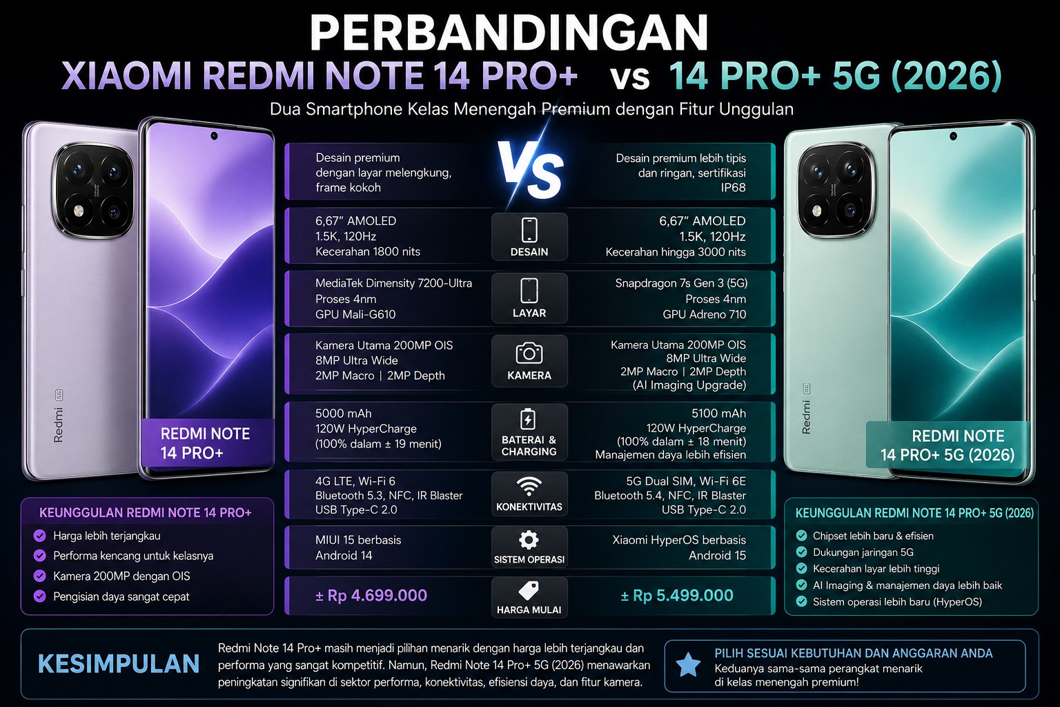 POCO F8 Pro vs Redmi Note 14 Pro+ 5G: Pilih Performa atau Nilai?