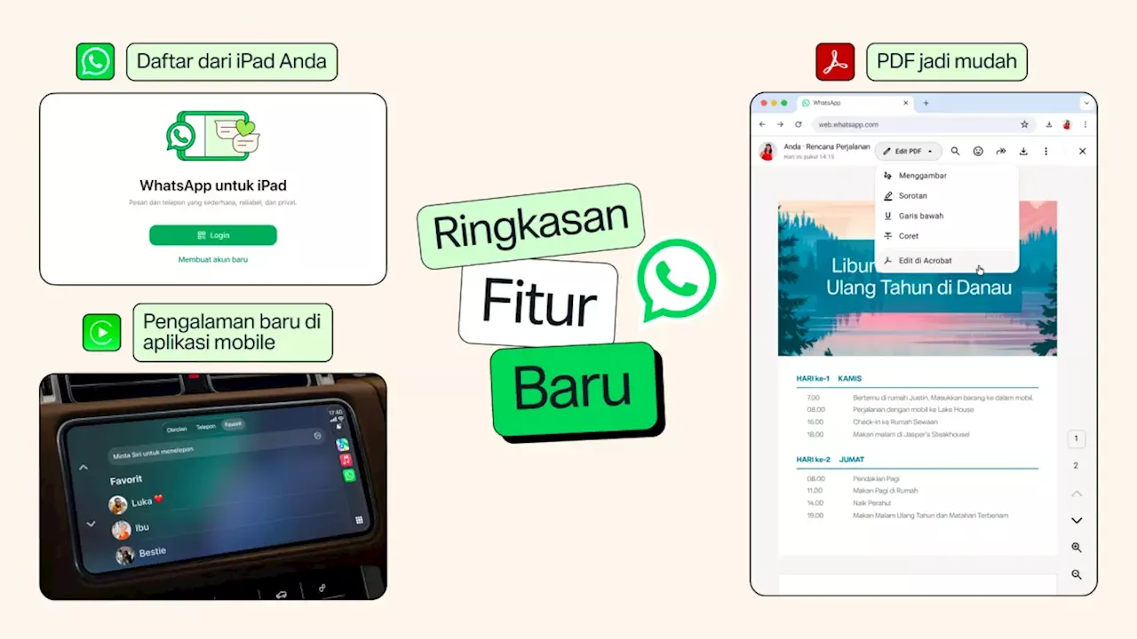 WhatsApp Tambah Edit PDF dan Daftar Langsung di iPad