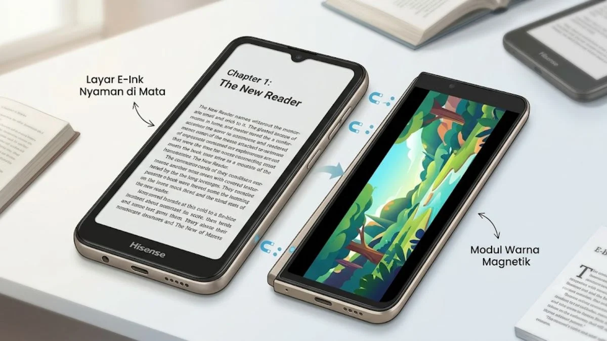 Hisense A10: Ponsel E-Ink Dual Layar untuk Produktivitas