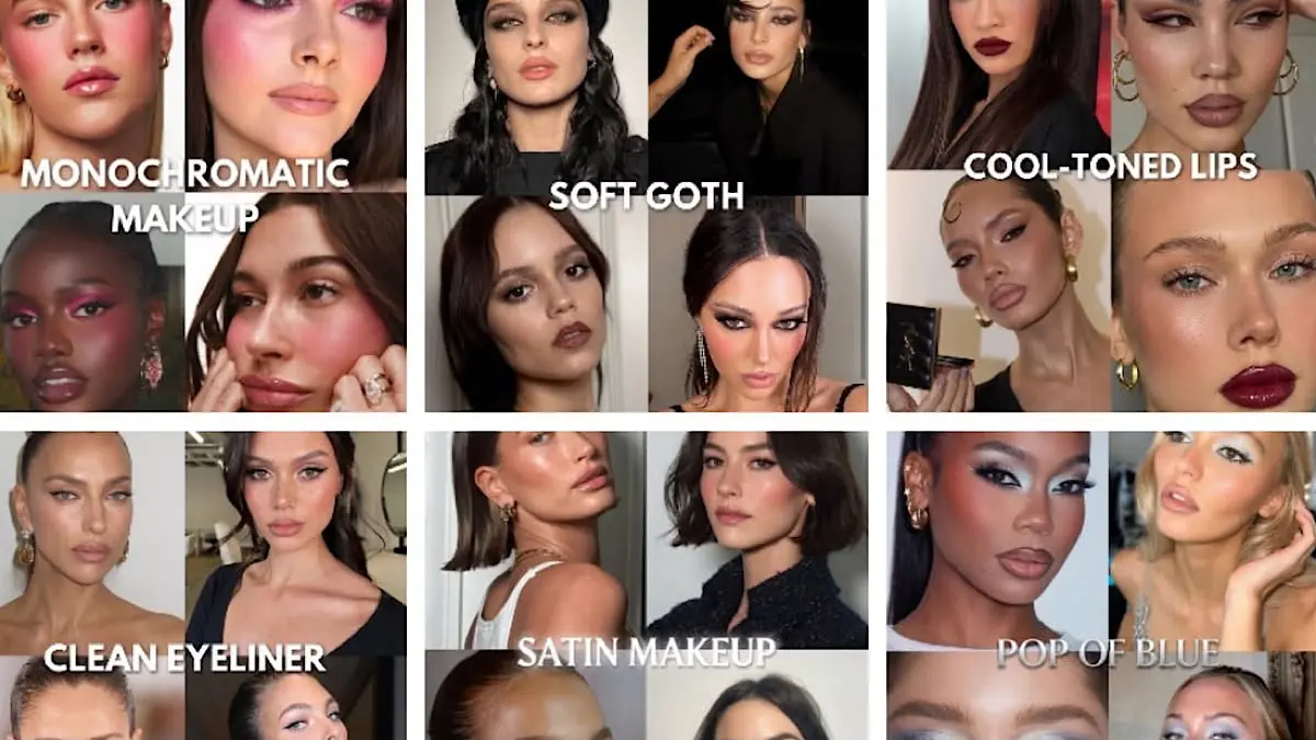 Tren Makeup: Soft Goth, Alis Natural, dan Side Part yang Memukau
