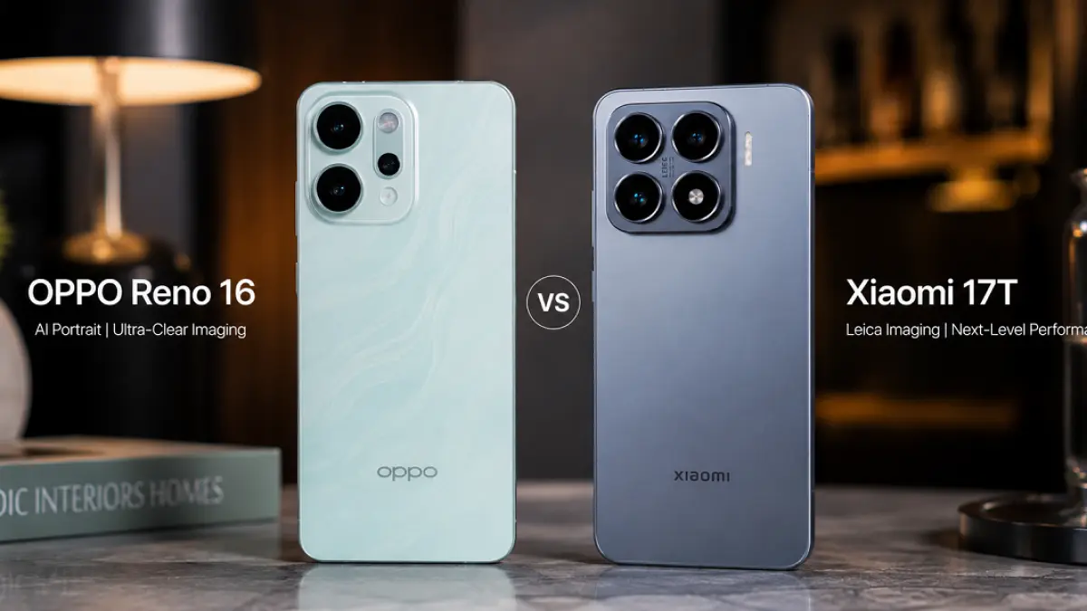 Oppo Reno16 vs Xiaomi 17T: Perbandingan Kamera Premium
