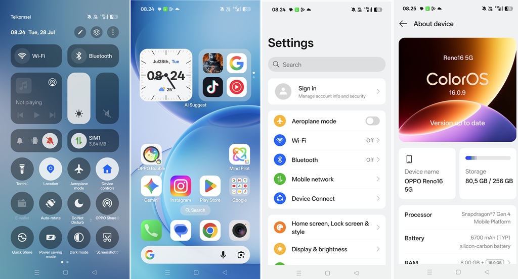 Oppo Reno16 5G: Ponsel Ringkas Premium dengan Kamera 50MP