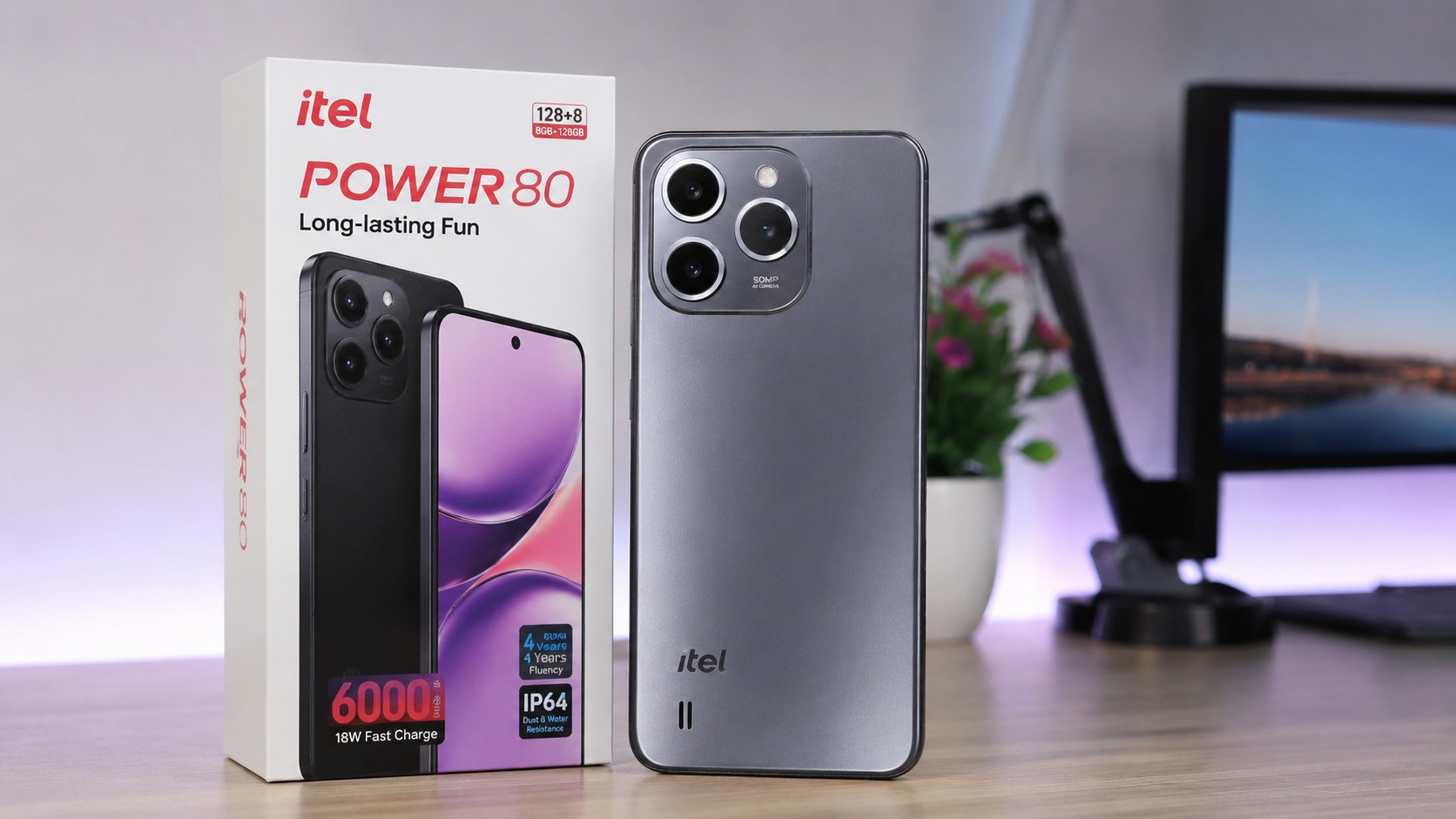 Ponsel Tangguh Rp2 Jutaan dengan Baterai 7.000 mAh: Itel Power 80
