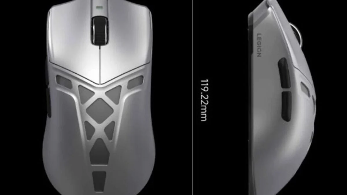 Lenovo Legion Y7MG: Mouse Gaming 59 Gram dengan Sensor PAW3950 dan Polling Rate 8000Hz