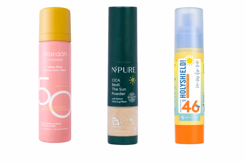 Sunscreen Reapply di Atas Makeup Tanpa Geser: 6 Pilihan Praktis