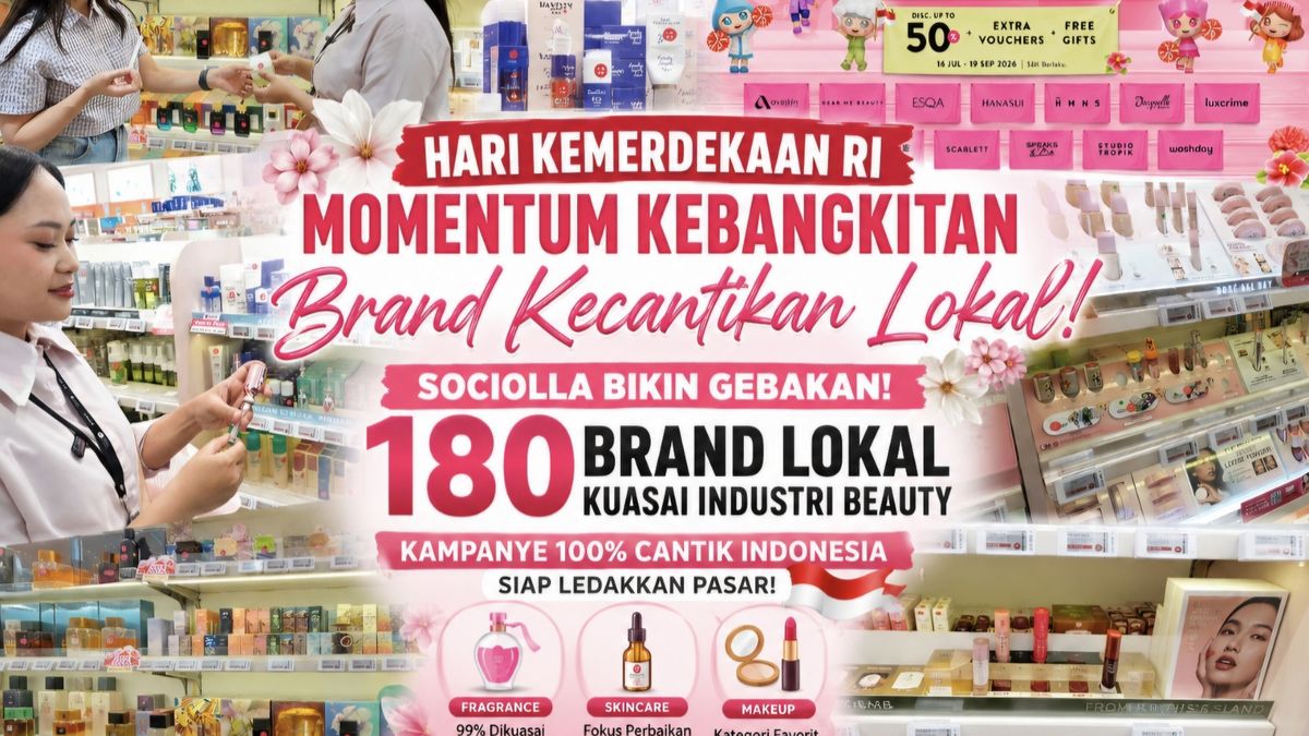 Brand Kecantikan Lokal Kuasai 55 Persen Etalase Ritel
