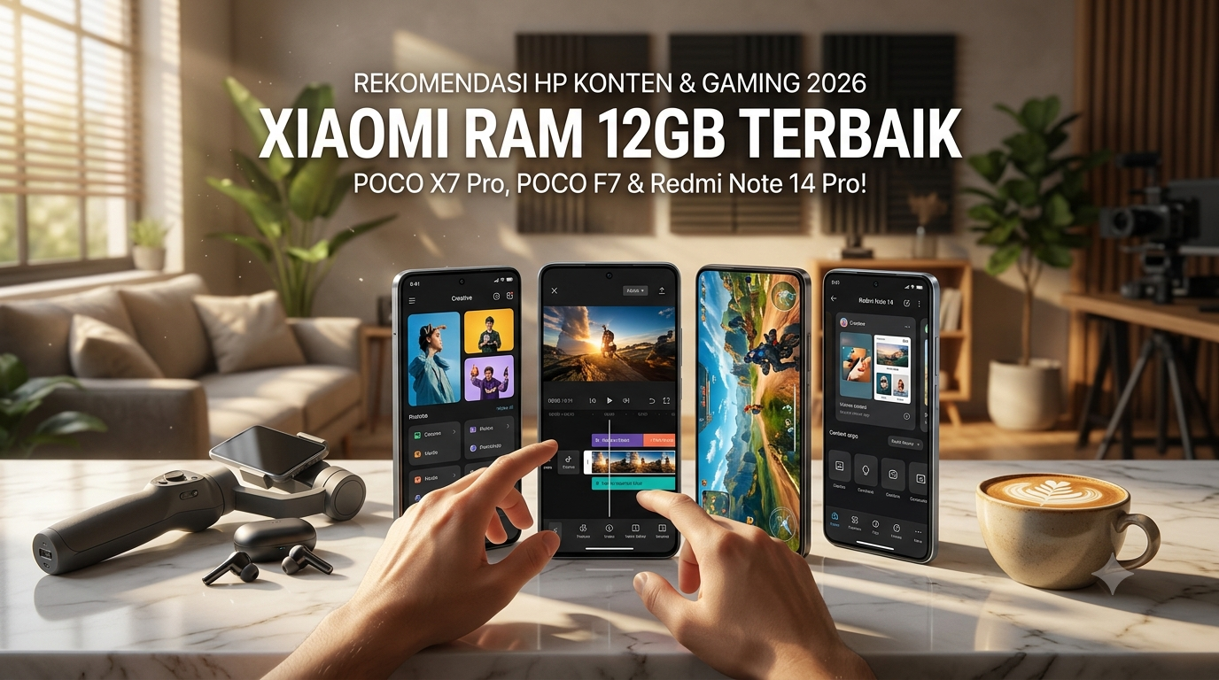 HP RAM 12GB Murah untuk Kreator Konten Tanpa Lag