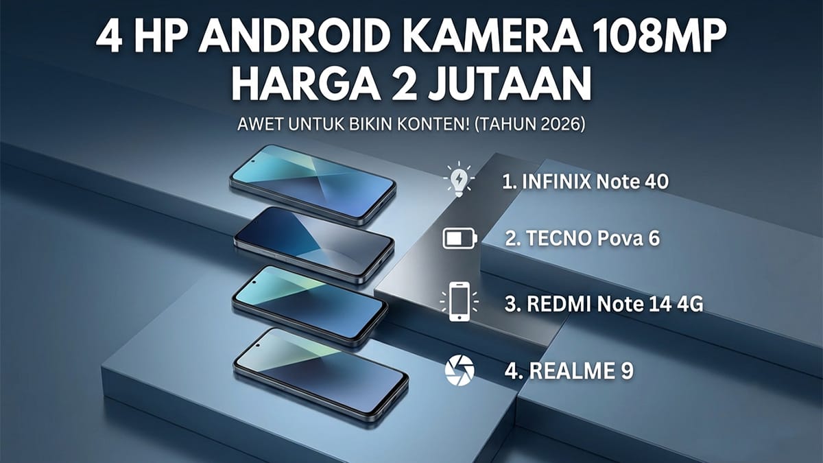 4 HP Kamera Terbaik di Bawah Rp2 Juta untuk Vlog dan Konten Kreator