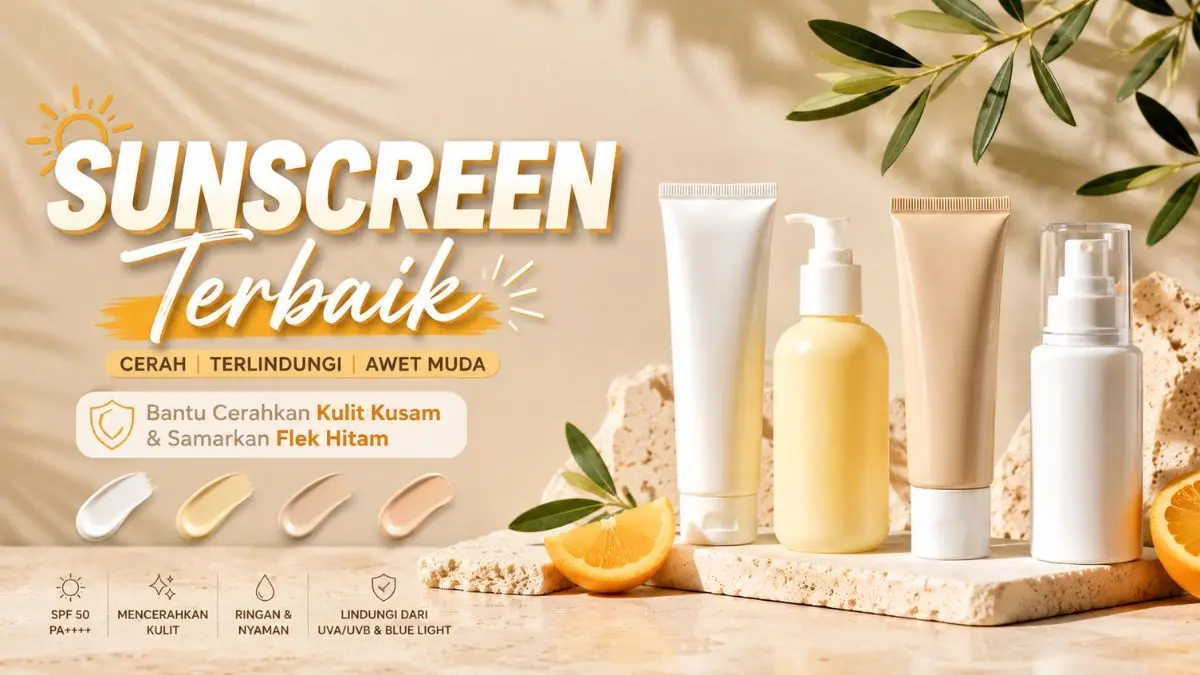Sunscreen yang Mencerahkan Kulit Kusam: Pilih Bahan Aktif dan Produk Terbaik