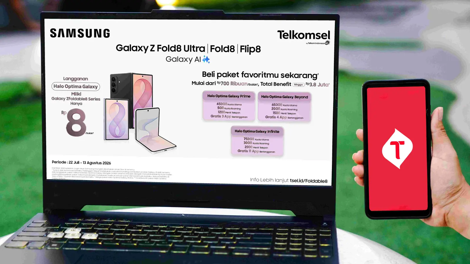 Paket Bundling Halo Optima Galaxy untuk Galaxy Z Fold 8