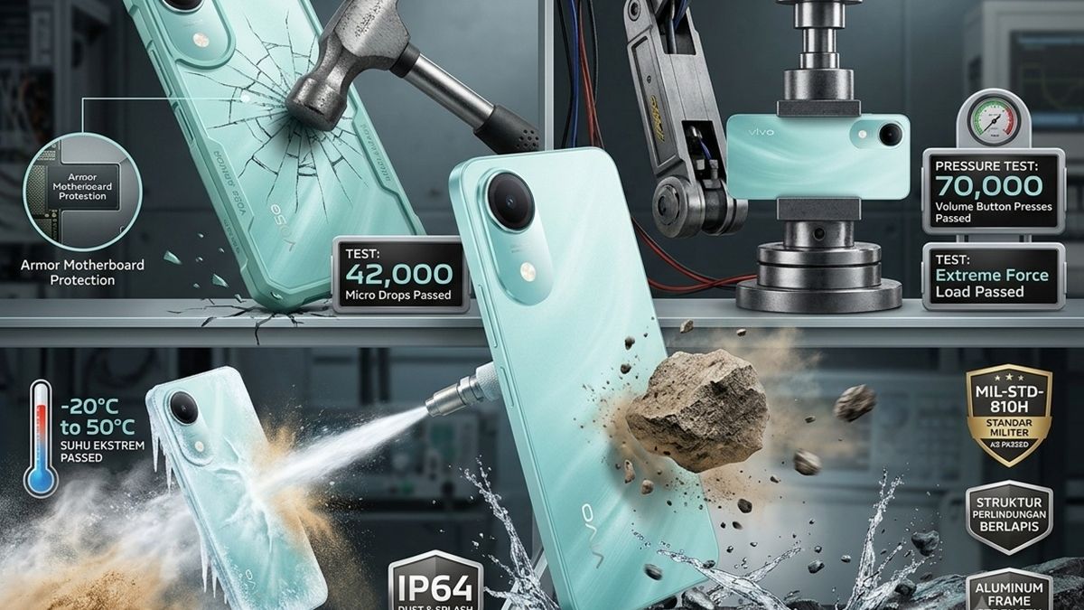 Vivo Y05e: Ponsel Rp2 Jutaan Tahan Banting dengan Baterai 5.150 mAh