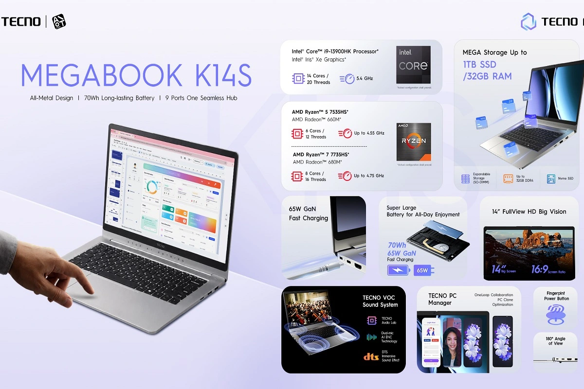 Tecno Megabook K14S: Laptop AI Premium yang Serius untuk Kerja dan Kuliah
