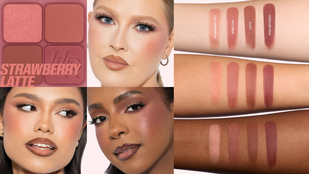 Strawberry Latte Makeup dengan Palet Mauve dan Nude Milky Lips