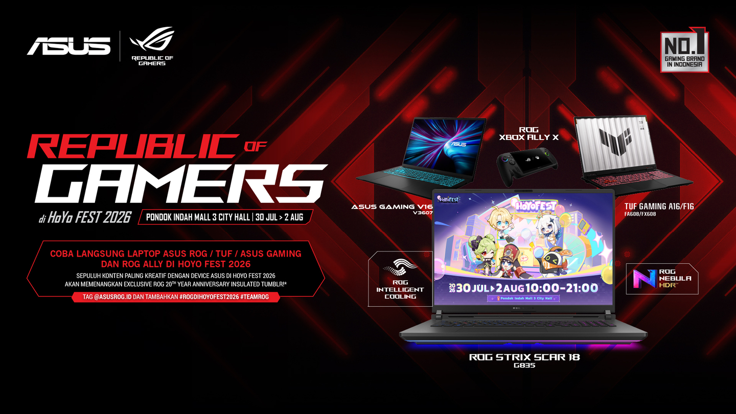 ASUS ROG Mengubah HoYo FEST Menjadi Taman Bermain Gamer