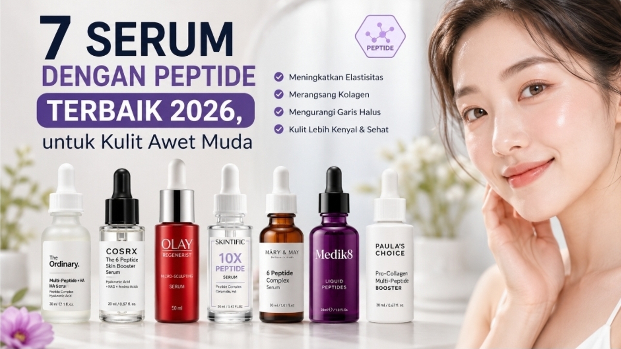 7 Serum Peptida Terbaik untuk Kulit Kenyal, Kencang, dan Awet Muda