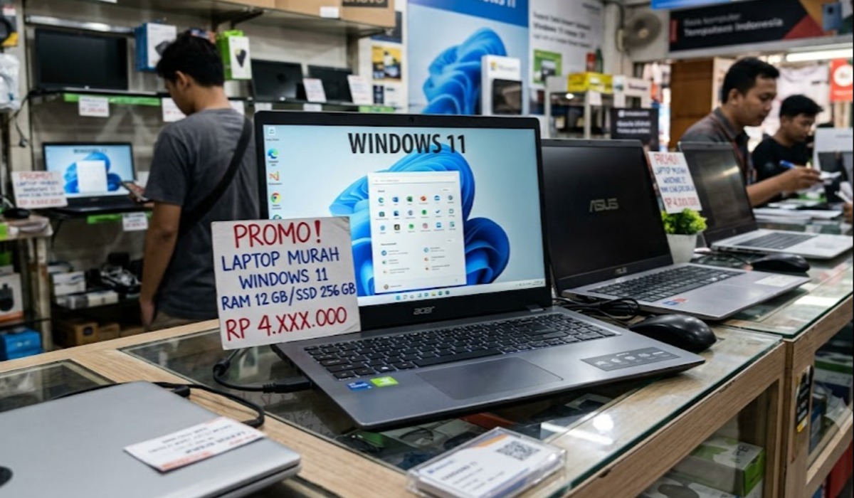 Laptop Windows 11 RAM 12GB Terbaik Mulai Rp5 Juta