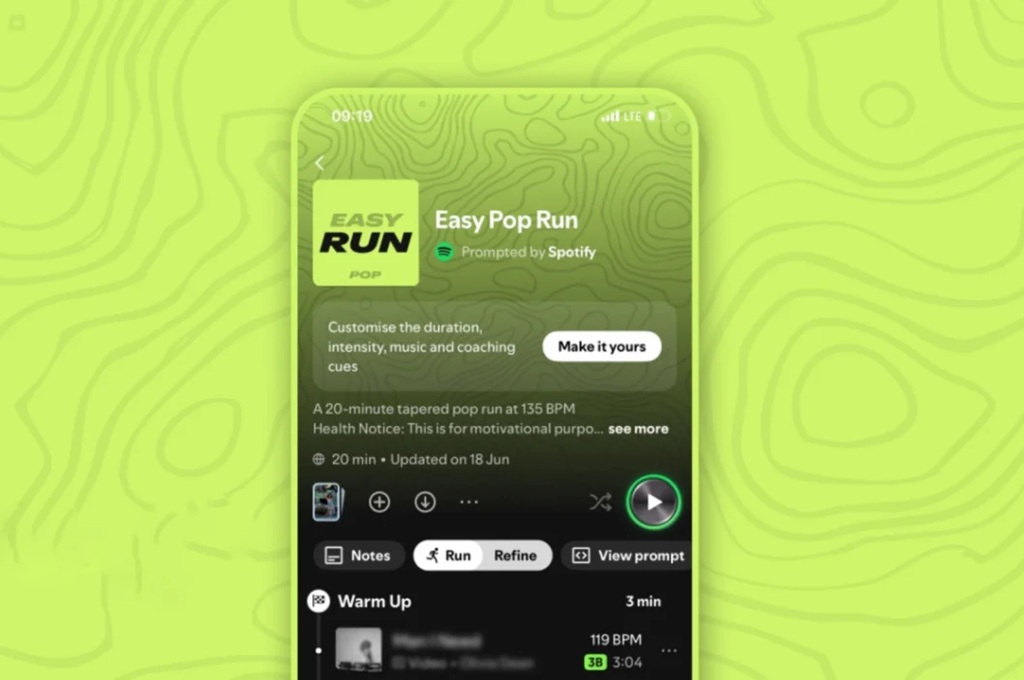 Spotify Running Mode: Playlist AI yang Mengikuti Tempo Lari Anda