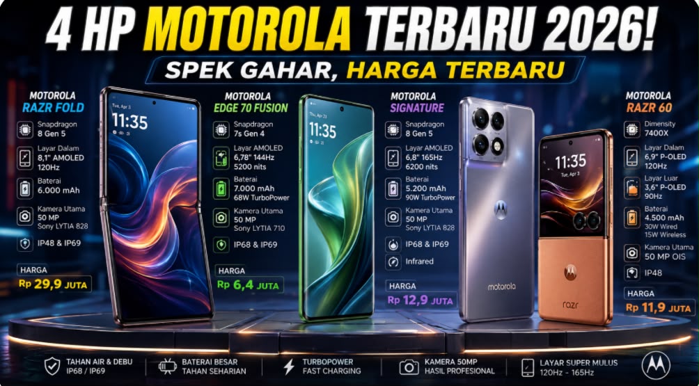 Motorola Signature: Semi-Flagship Travel Phone dengan Kamera Telefoto 3x