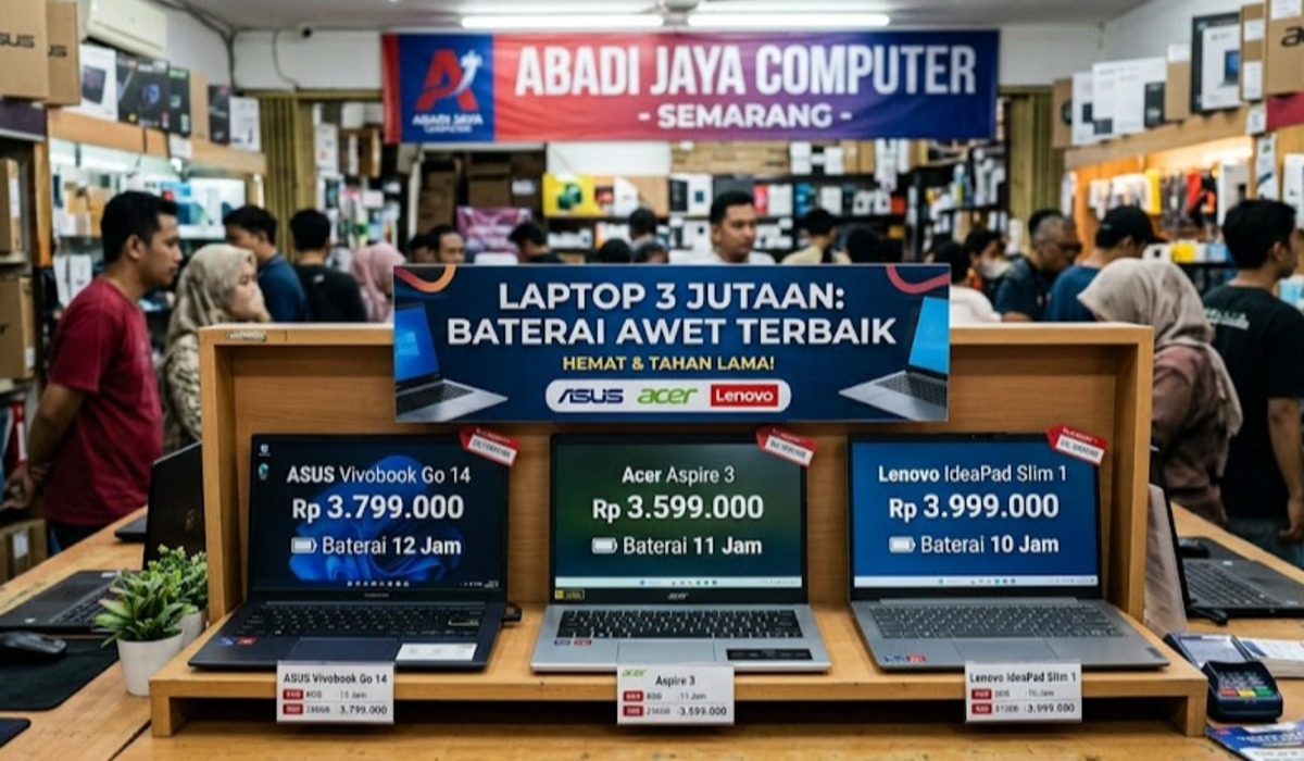 Laptop 3 Jutaan Baterai Awet: Pilihan Terbaik untuk Kerja Mobile dan Kuliah