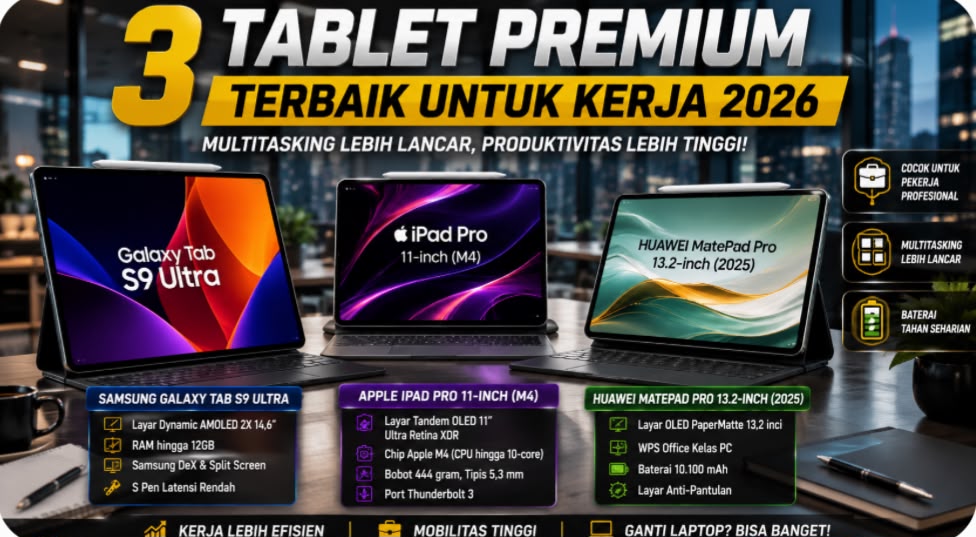 Tablet Flagship vs Laptop: Mana Paling Tepat untuk Kerja Profesional?