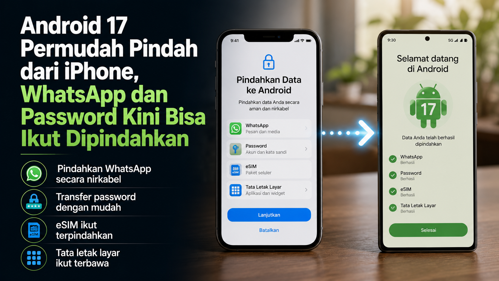 Pindah dari iPhone ke Android: Panduan Lengkap di Android 17