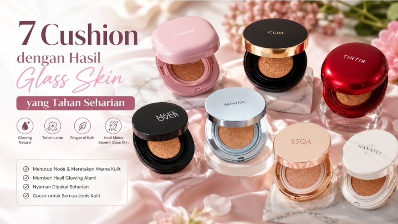 7 Cushion Terbaik untuk Iklim Tropis: Tahan Keringat, Glass Skin Sepanjang Hari