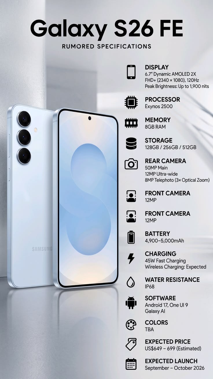 Samsung Galaxy S26 FE: Harga, Spesifikasi, dan Fitur Galaxy AI