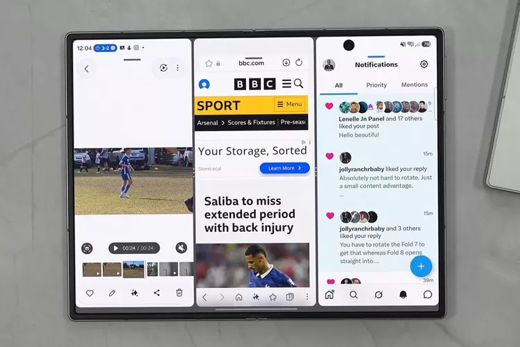 Rasio Layar Ganda Galaxy Z Fold8 untuk Produktivitas dan Hiburan