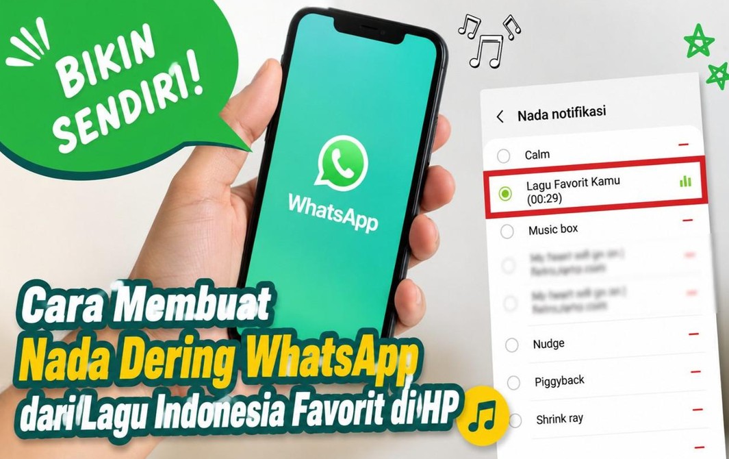 Cara Membuat Nada Dering WhatsApp Unik dari Lagu dan Suara Google