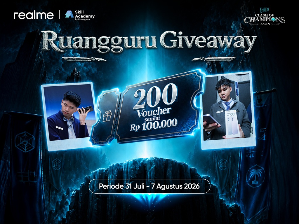 Realme C100 Series: Baterai 8000mAh, AI Gemini, dan 200 Voucher Belajar