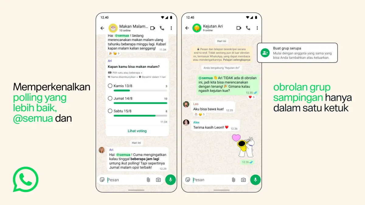 Tiga Fitur Baru WhatsApp Grup yang Mengubah Cara Kita Koordinasi