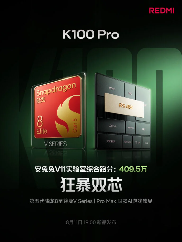 Redmi K100 Pro: Snapdragon 8 Elite Gen 5 V dan Layar 185Hz