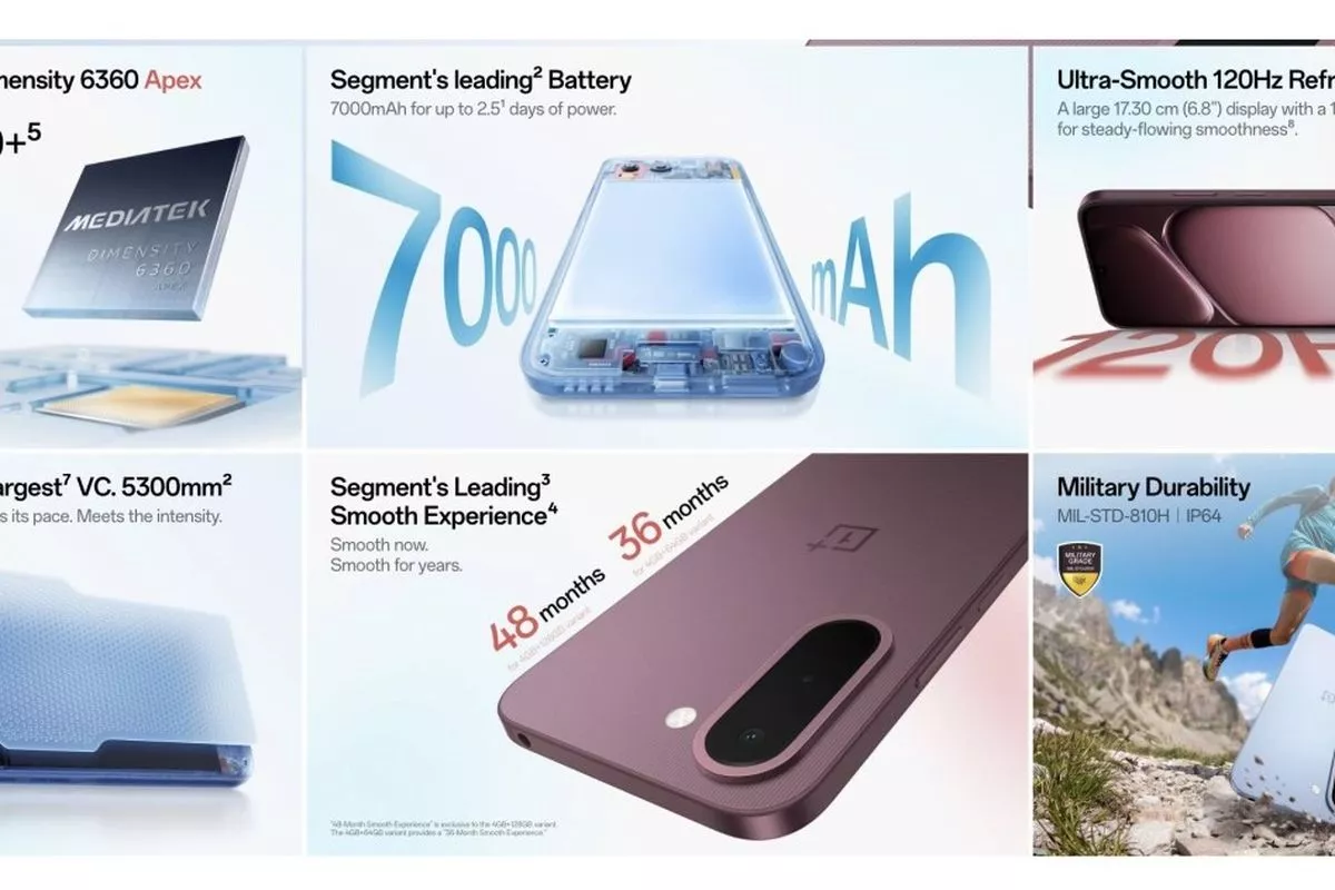OnePlus N6x Resmi Hadir dengan Baterai 7000 mAh dan Layar 120Hz