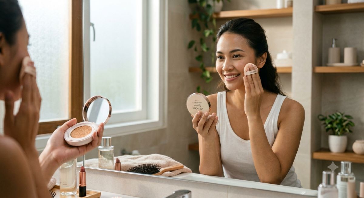 Apakah Cushion Benar-Benar Menyumbat Pori? Ini Fakta dan Cara Pakai Aman
