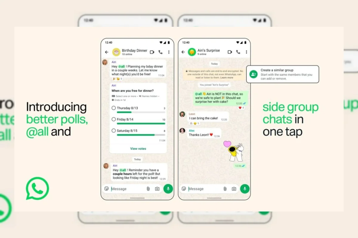 Fitur @all WhatsApp Grup: Cara Mention Semua Anggota dan Fitur Baru Lainnya