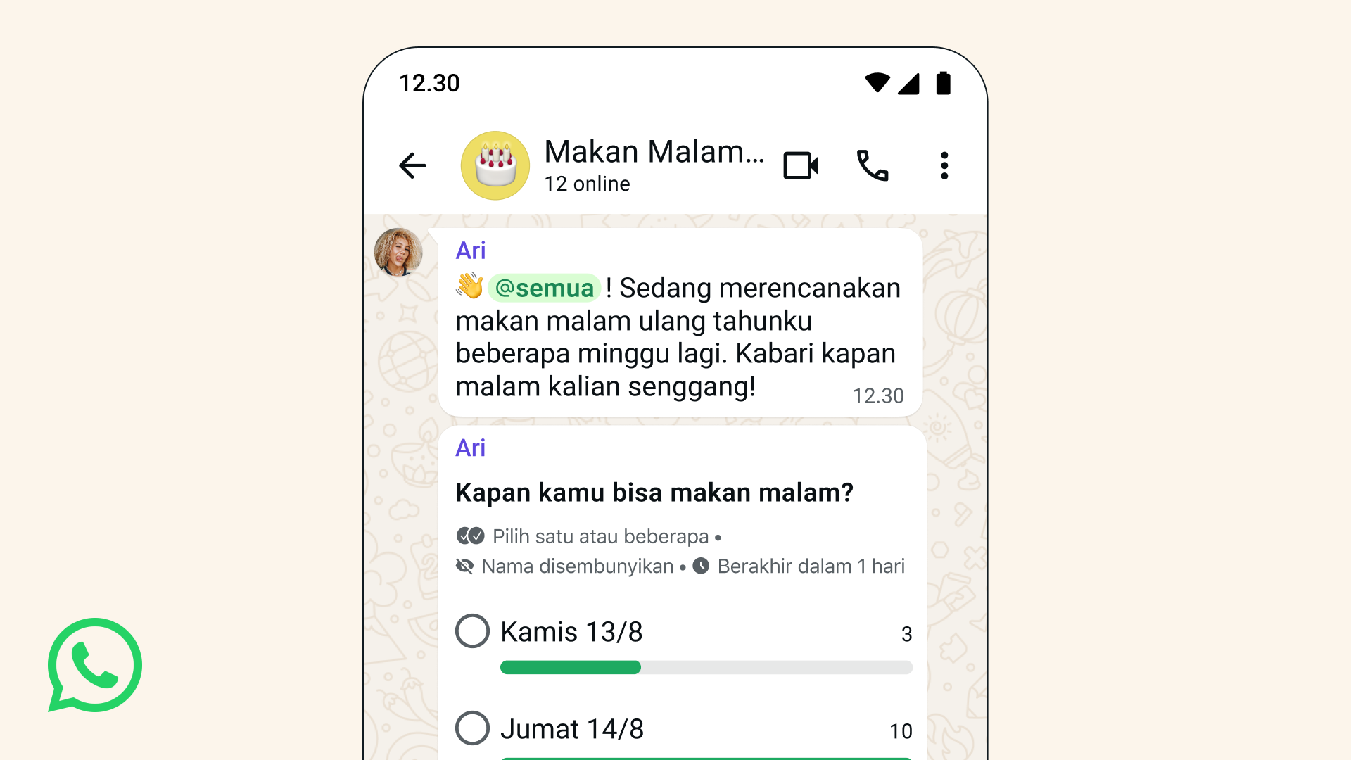 Polling Pintar dan @Semua WhatsApp: Cara Baru Menertibkan Chat Grup