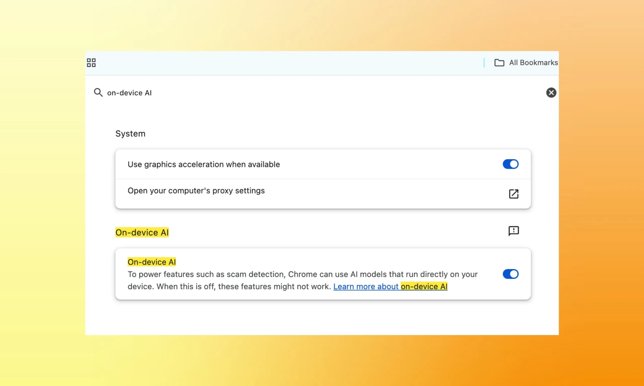 Persyaratan Hardware dan Kontrol Model AI On-Device di Chrome