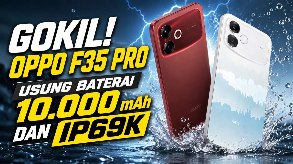 Oppo F35 Pro: Baterai 10.000 mAh dan Layar OLED 1.5K di Kelas Menengah