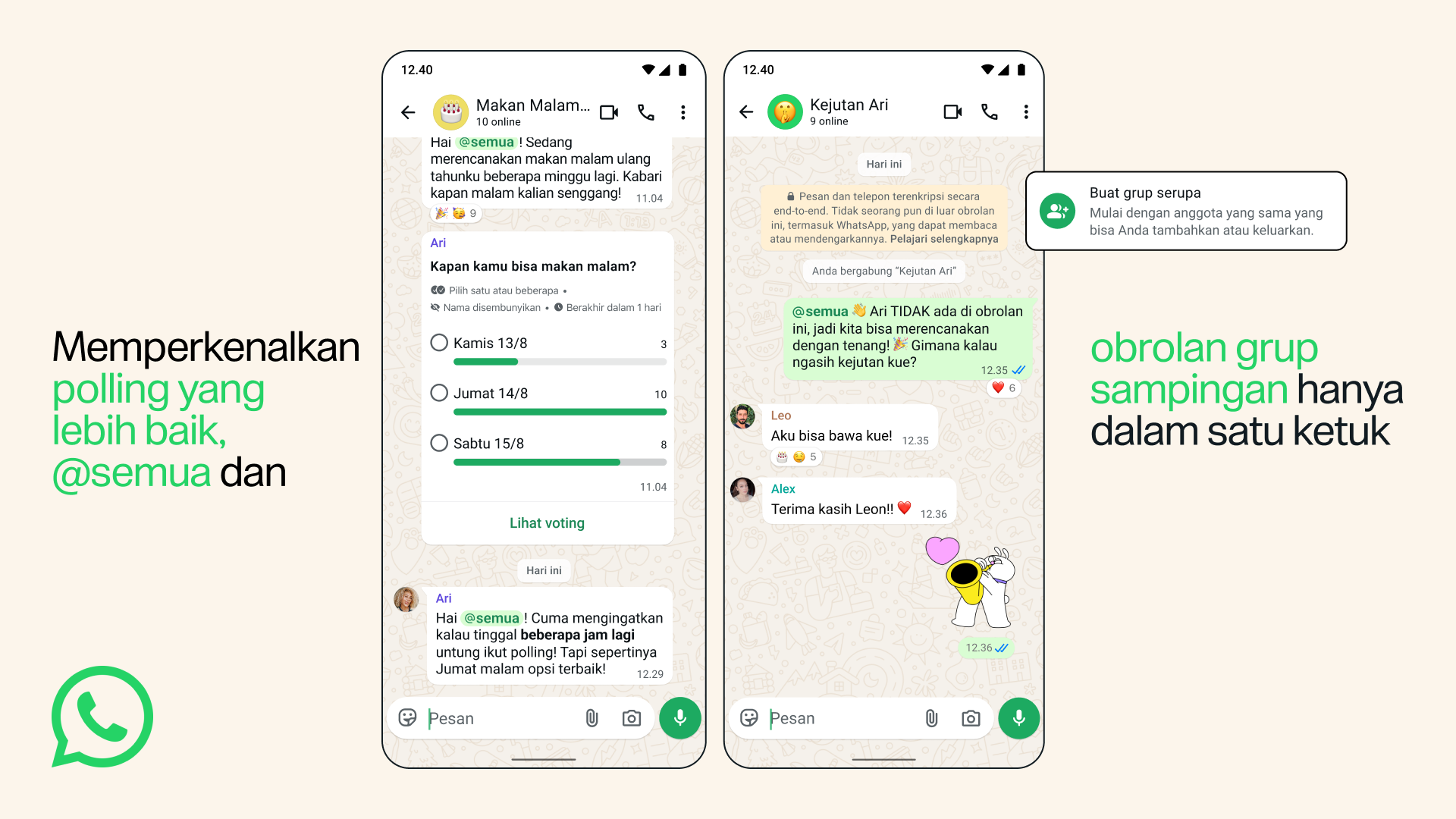 3 Fitur Chat Grup WhatsApp Baru yang Bikin Obrolan Lebih Tertata