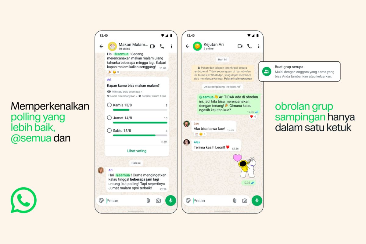 Tiga Fitur WhatsApp Grup Baru yang Bikin Obrolan Lebih Teratur