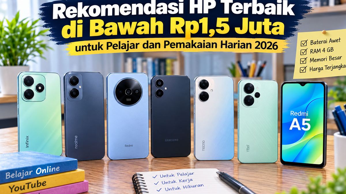 5 HP Terbaik di Bawah 2 Juta untuk Pengguna Harian