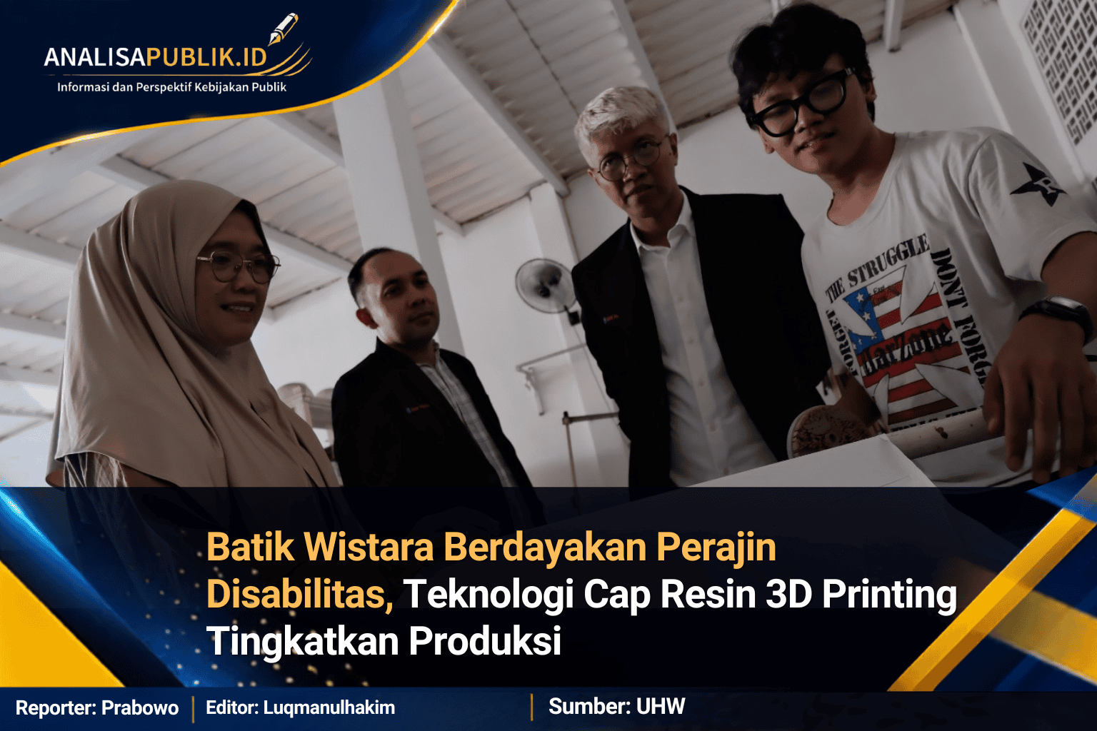 Teknologi Cap Resin 3D Printing Memberdayakan Perajin Batik Tradisional