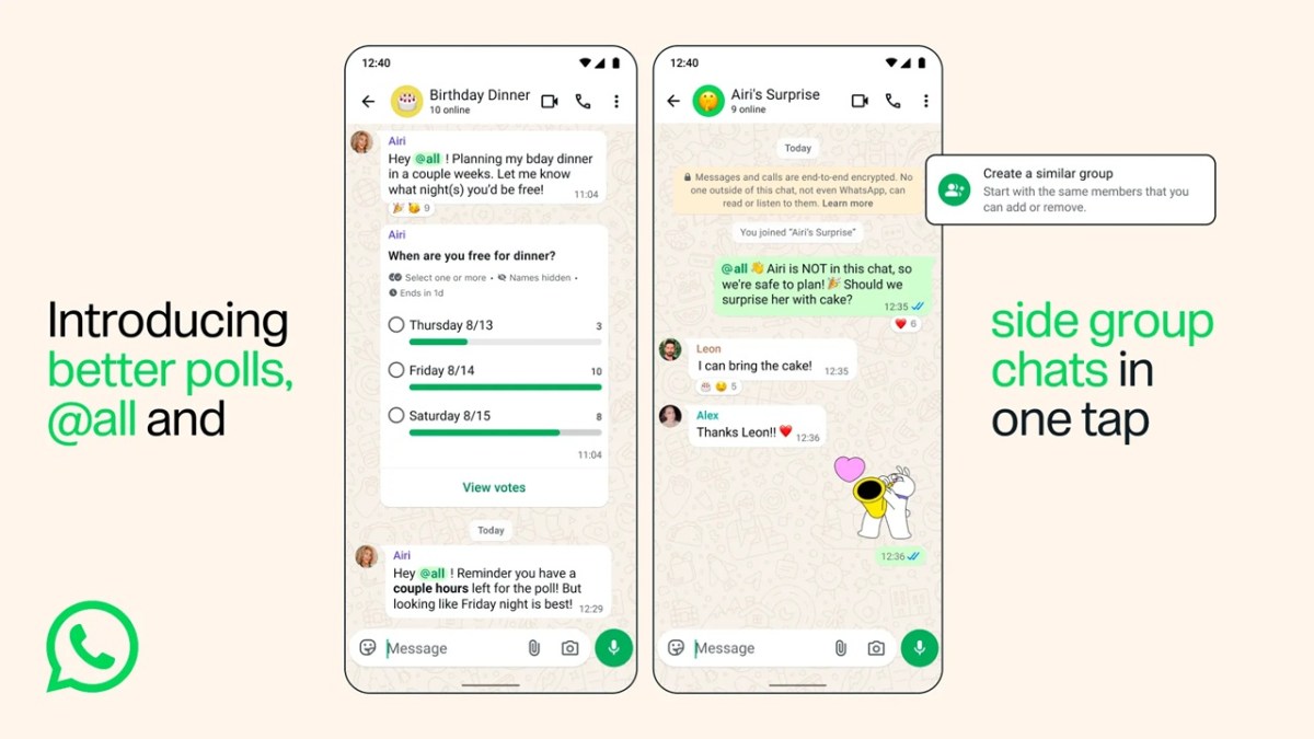 Fitur Admin Grup WhatsApp Terbaru: @all, Polling Canggih, dan Subgrup Otomatis